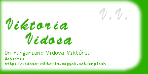viktoria vidosa business card