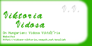 viktoria vidosa business card